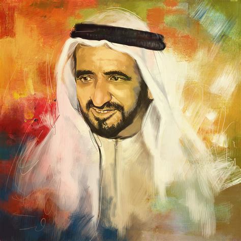 Sheikha hessa bint al murr. Sheikh Rashid Bin Saeed Al Maktoum Painting by Corporate ...