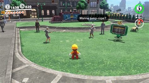 Super mario odyssey's jump rope challenge is supposed to be a test of timing but a simple glitch has loaded the leaderboards with superhuman scores. A new hilarious method for beating the jump rope challenge in Super Mario Odyssey