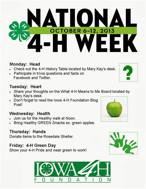 National 4 H Week