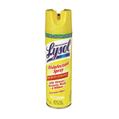 Lysol Disinfectant Spray Original Scent 19 Oz Aerosol Can