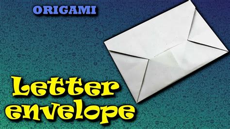 Origami Letter Origami For Kids Paper Envelope Youtube