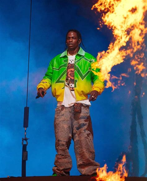 Spotted Travis Scott Performs At Rolling Loud In Louis Vuitton Pause