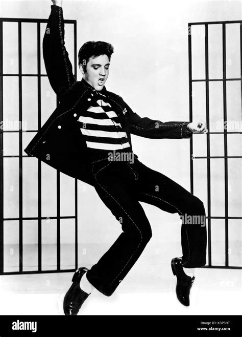 Elvis Presley Swinging Is Hips In The Film Jailhouse Rock Directed By Richard Thorpe Mgm