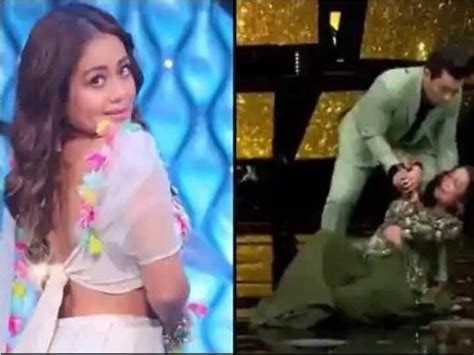 neha kakkar fell on stage during the dance with aditya narayan watch full old video goes viral