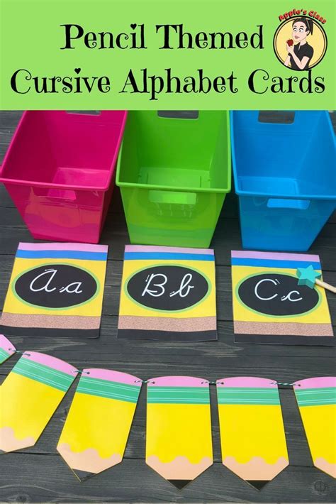The competing students must turn the appropriate letter card face note: Back to School Cursive Alphabet Wall Cards | Cursive ...