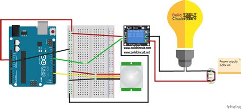 Turn On An Ac Lamp Using Arduino 5v Relay And Motion Sensor