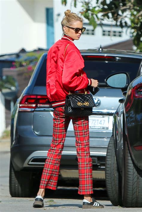 Stella Maxwell In Red Outfit Out In La Gotceleb