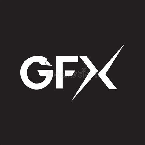Gfx Letter Logo Design On Black Backgroundgfx Creative Initials Letter