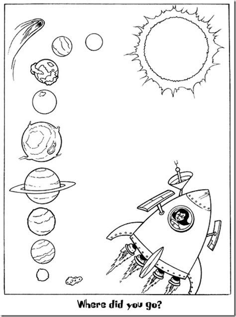 El Sistema Solar Dibujos Para Colorear Ciclo Escolar