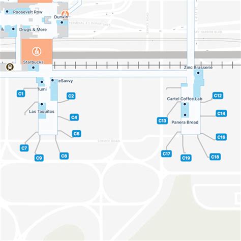 Phoenix Sky Harbor Airport Phx Terminal 4 Map