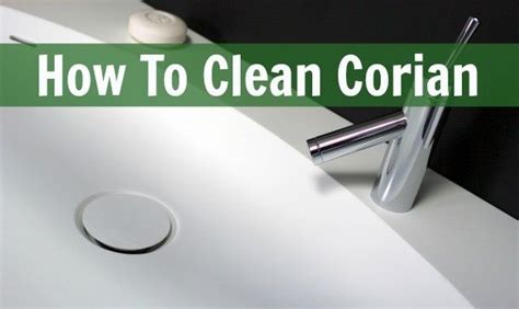 That will keep it all clean, germ free and looking good. How to Clean Corian | Corian sink