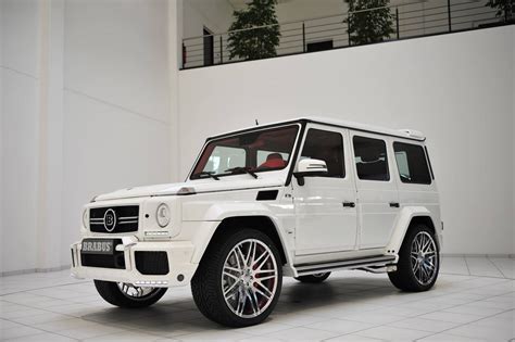 White Brabus G Wagon Has Flamboyant Written All Over It Carscoops