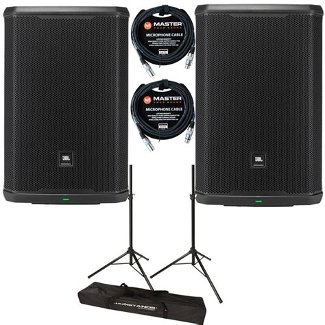 Pair Of Jbl Prx915 2000 Watt 15 Inch 2 Way Powered Pa Speakers W