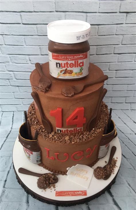 Nutella Birthday Cake Decorated Cake By Lorraine CakesDecor