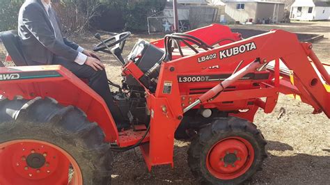 2004 Kubota L3000dt 4x4 Tractor With Front End Loader And Implements