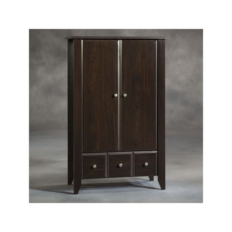 If you're looking for inexpensive, yet durable, bedroom furniture, visit our showroom in akron, ohio, or view our full selection below. Sauder Shoal Creek Mocha Armoire | Armoire, Wood bedroom ...