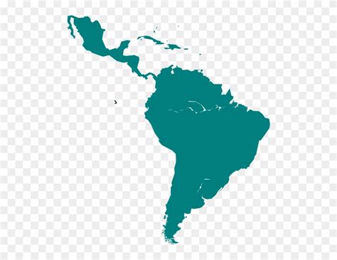 Download Cartography Of Latin America Latin America Map Black Clipart