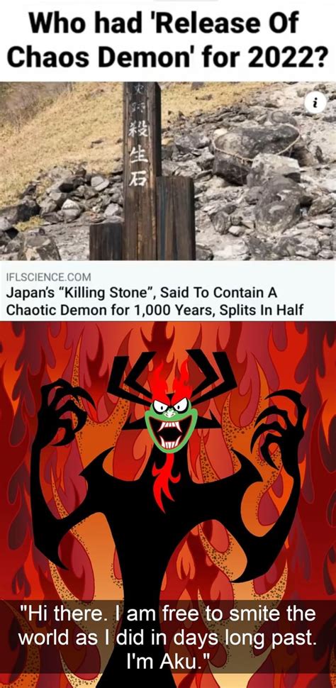 Who Had Release Of Chaos Demon For 2022 Japans Killing Stone Said To Contain A Chaotic