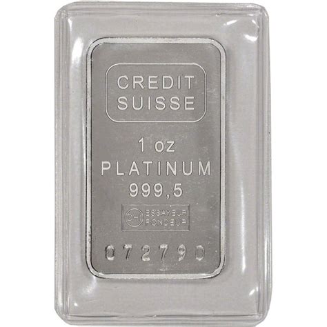 The bars are produced with a variety of designs, available in a wide range of sizes, from 1 gram up to 10 oz. 1 oz. Platinum Bar - Credit Suisse - 999.5 Fine with Certificate | Credit suisse, Platinum, Suisse