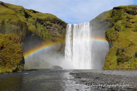 Rainbow At Skogafoss Waterfall In Iceland Shetzers Photography