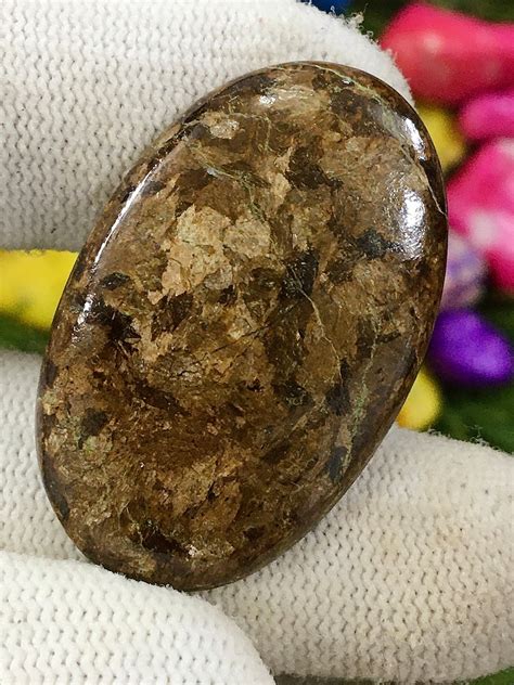 Natural Brown Jade Cabochon Semi Precious Gemstone Hand Polish Etsy