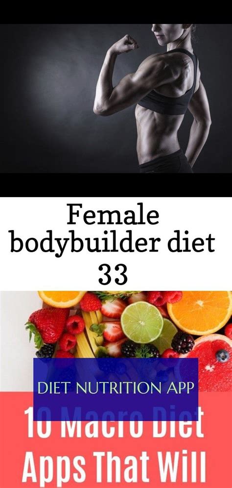 Female Bodybuilder Diet Diet Nutrition App Diät Ernährung App I Initially