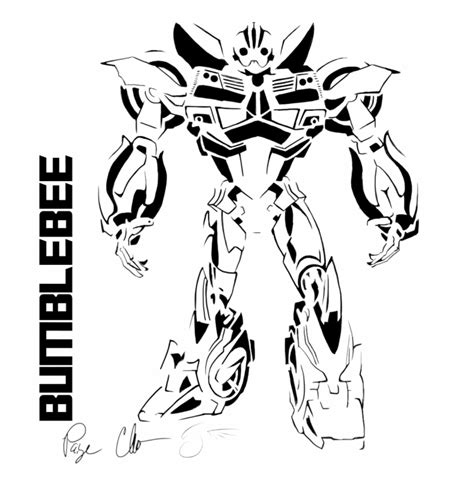 Bumblebee Transformer Coloring Page Transformers Bumblebee Coloring