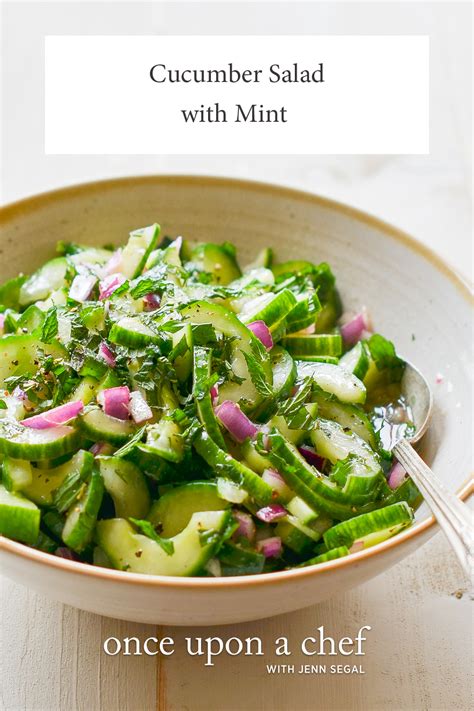 Cucumber Salad With Mint Once Upon A Chef
