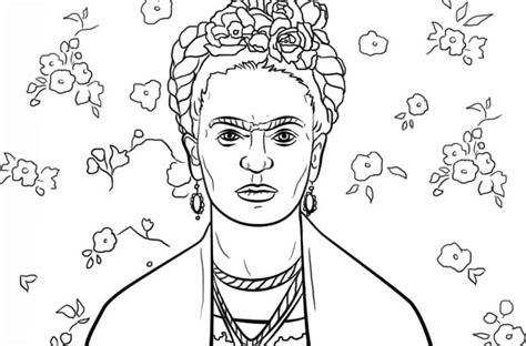 Desenhos De Frida Kahlo Para Colorir Pintar E Imprimir