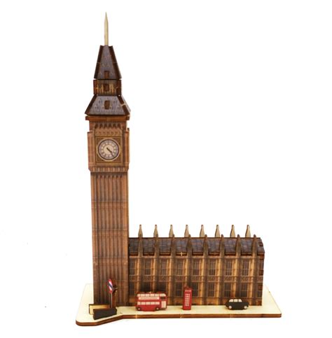 Big Ben London 3d Wooden Puzzle Touchwoodesign