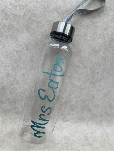 Personalised Water Bottle Name And Picture Etsy