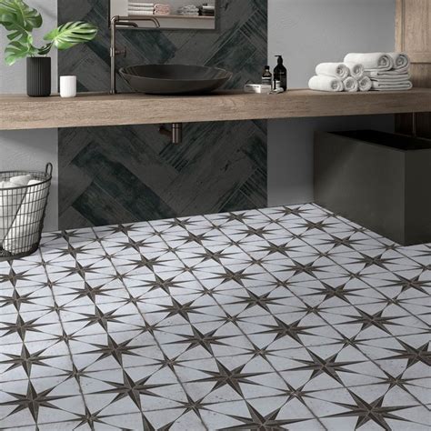 Astral Star Pattern Tiles Bathroom Floor Tiles Tile Patterns Tile Floor