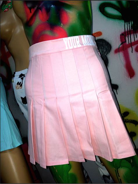 Sweet Lord Omighty Your Mom Tennis Skirt In Pink Tennis Skirt