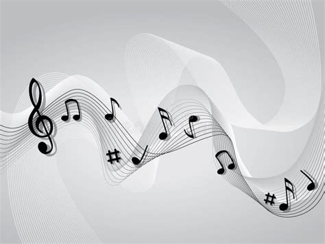 Abstract Music Music Theme Background Stock Illustration Illustration