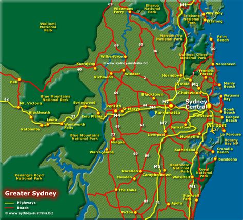 Map Of Sydney Suburbs