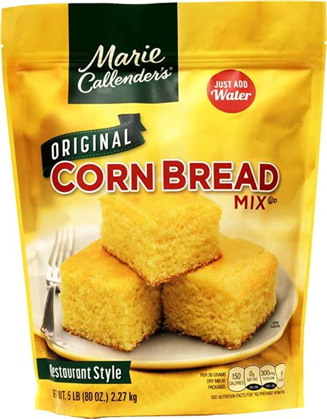 Marie Callenders Original Cornbread Mix 5 Lb Resealable Bag Amazon