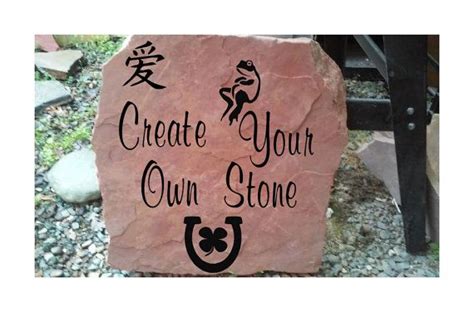 Personalized Garden Stonecustom Engraved Stonesengraved Tscreate