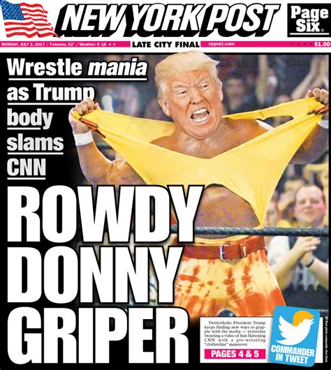 The Centrist New York Post Front Page