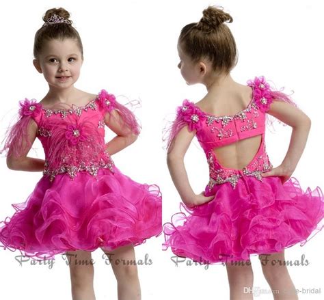 Wholesale Pageant Dresses Buy 2014 Scoop Neck Feather Girls Pageant