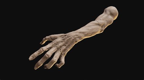 Zombie Hand 3d Model By Danielmclogan In 2023 Zombie Hand 3d Model