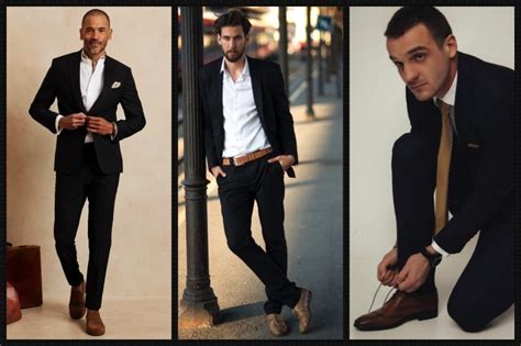 How To Wear A Black Suit With Brown Shoes The Fashionisto