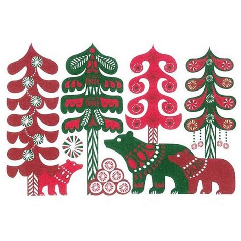 Christmas Bears Scandinavian Folk Art Scandinavian Art Art
