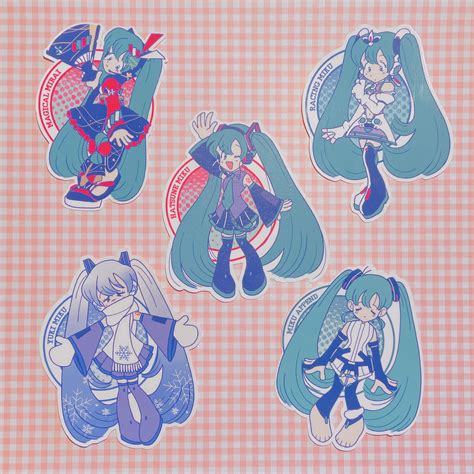 Vocaloid Hatsune Miku Stickers Etsy