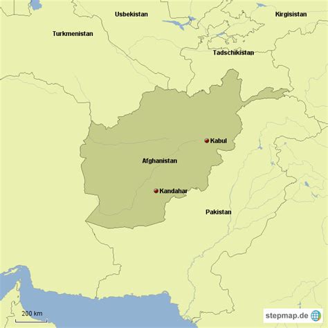 Stepmap Afghanistan Landkarte Für Afghanistan