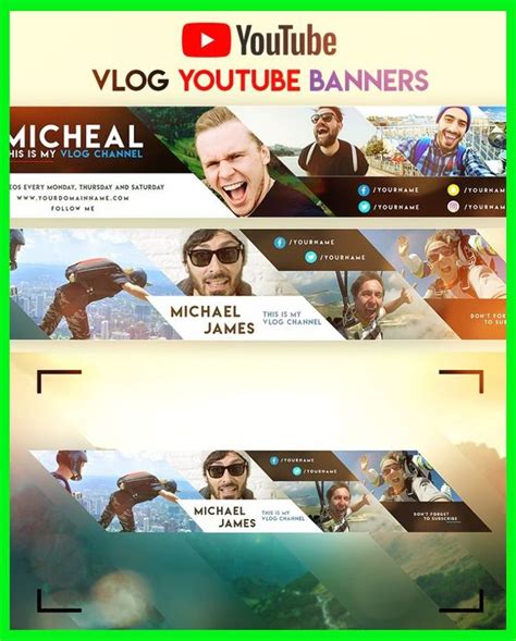 Vlog Youtube Banner By Youtubebanners Youtubethumbnail Size Youtube