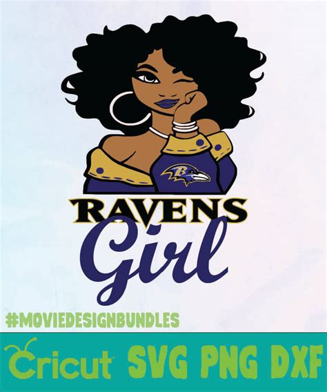 View and download baltimore ravens vector logo in svg file format. RAVENS GIRL LOGO NFL SVG PNG DXF - Movie Design Bundles
