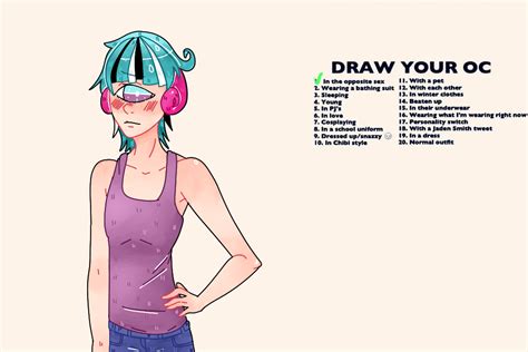 Draw Your Oc Challenge No By Thejanie On Deviantart