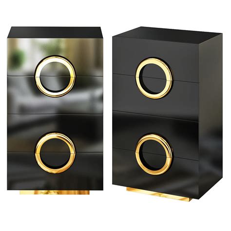 It can be made by crafting. 3D asset Black and Gold 4-Drawer Accent Chest Dresser