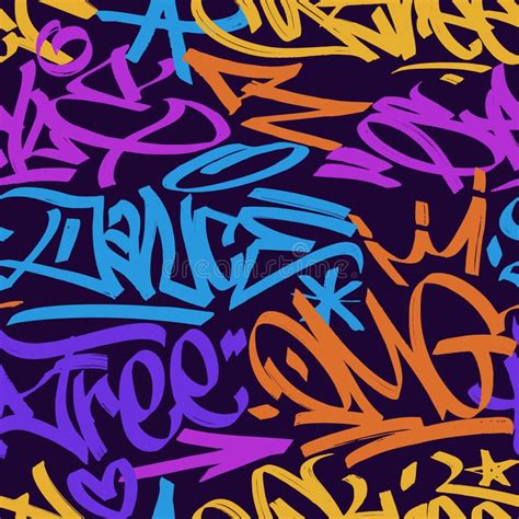 Multicolored Graffiti Background With Marker Letters Bright Colored