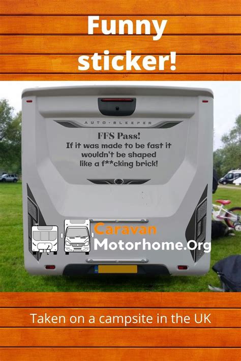 Funny Motorhome Sticker Motorhome Caravan Travel Trailer